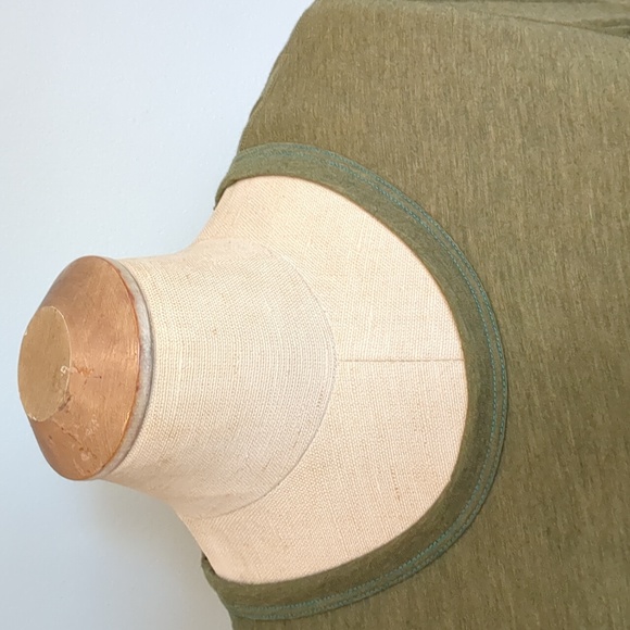 Marmot Scoop Neck Long sleeve tee olive & turquoise Size medium - Picture 3 of 14